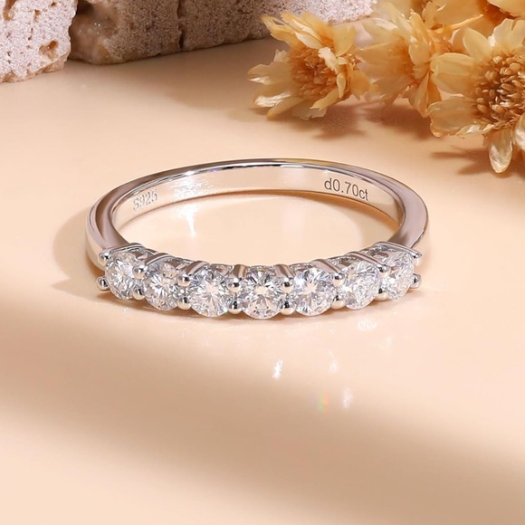 Moissanite Anniversary Ring - Picture 3 of 7